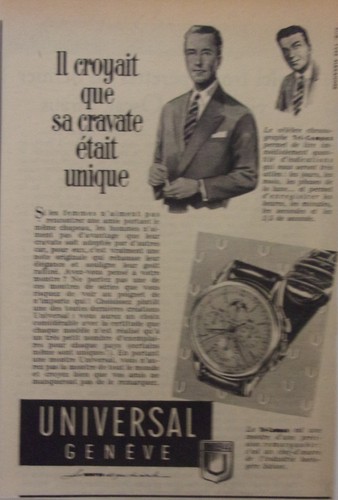 Publicite montre universal - publicite,