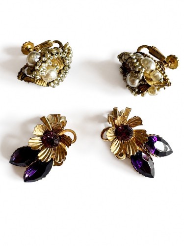Orecchini clip vintage - orecchini,