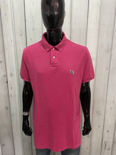 Polo burberry uomo fucsia - polo,