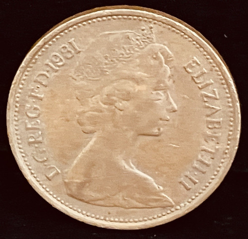 Raro 1981 nuovo pence 2p - pence",