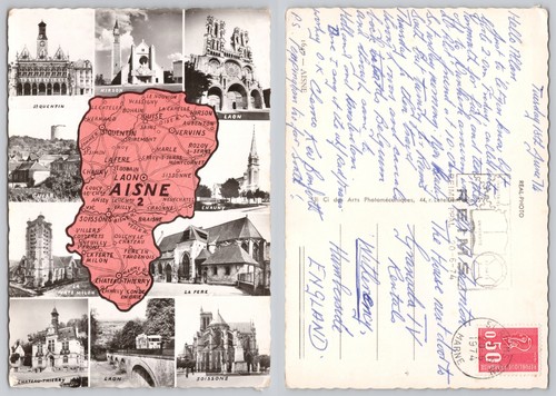 C43441 map aisne france rp - c43441,