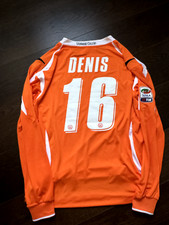 Maglia Udinese match worn Indossata vs Juventus serie a Arancio long sleeve