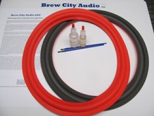 Cerwin Vega 15" Speaker Foam Surround Kit Riparazione AT15 LS Altri Angoli (coppia)