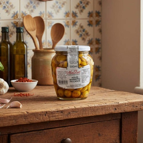 Aglio marinato piccante - marinato,