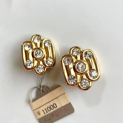 Orecchini vintage oro - , pietra