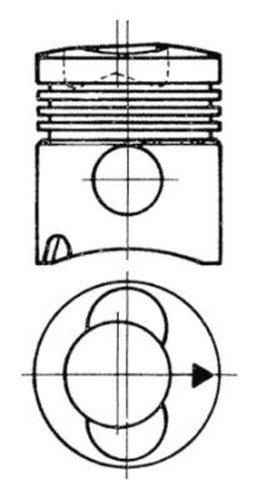 Pistone kolbenschmidt 93315600 - pistone,