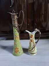 Coppia vasi ceramica stile Liberty Art Deco'