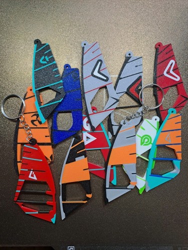 Windsurf sail keychains - keychains, –