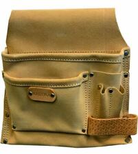 BORSA CARPENTIERE PORTATTREZZI PORTAUTENSILI EDILIZIA VERA PELLE CUOIO ARIZONA