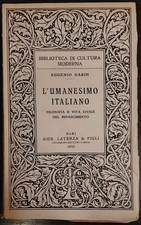 L'umanesimo italiano –