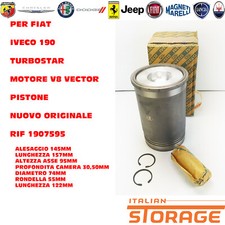 PER FIAT  IVECO 190 TURBOSTAR MOTORE V8 VECTOR PISTONE NUOVO ORIGINALE 1907595