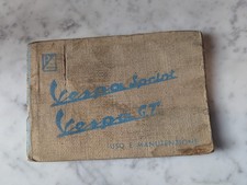 Libretto Uso E Manutenzione Originale Vespa GT E Vespa Sprint