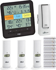 Dostmann 31.4007.02 Klimhome - Stazione Termoigrometro Con 4 Cifre (Nero Con Bat