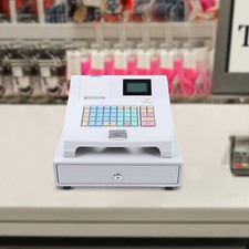 Registratore di Cassa 48 Tasti 8-Digitale Display LED Multifunzione per Piccole Imprese, 