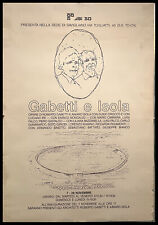 1987 * Manifesto, Poster Arte "Gabetti e Isola - Progetti di Architettura - Savi