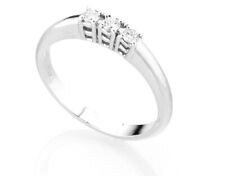 Anello Oro Bianco 18 kt Trilogy Diamanti