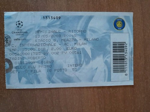 Biglietto ticket calcio stadio - ticket,