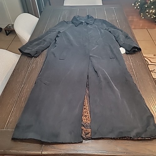 Cappotto lungo seta - lungo, nero