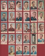 LOTTO DI 28 FIGURINE CALCIATORI ANTEGUERRA 1934 CIOCCOLATO FONGARO SCHIO NUOVE