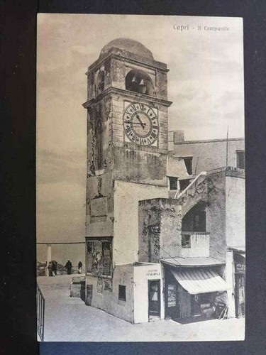 Cartolina capri campanile - cartolina,