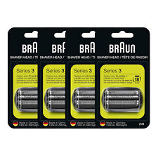 4 CONFEZIONI per Braun Serie 3 21B Testine di Ricambio per Rasoio Foglio e Taglierina