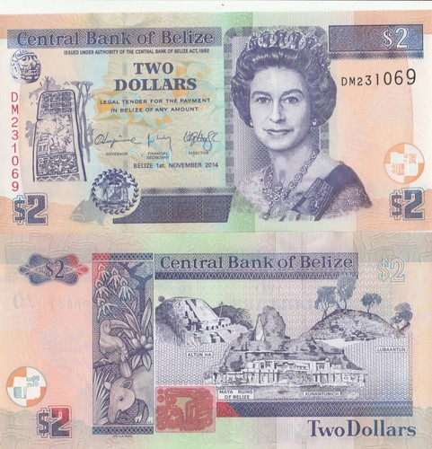 Belize banconota dollari - belize,