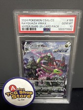 Psa10 Pokemon TCG Rayquaza VMAX 165/132 CS4bC HR Holo Alt Art Spada e Scudo