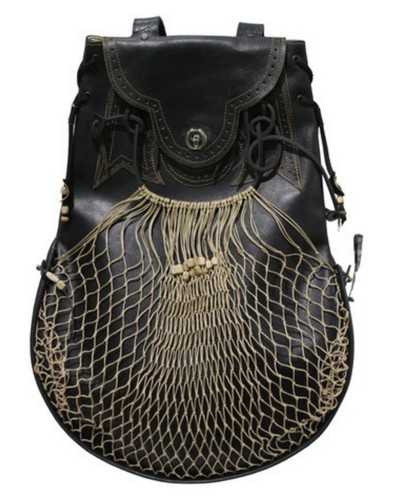 Zaino hunter pelle nera - hunter,