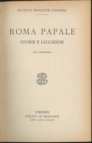Roma papale storie - , leggende