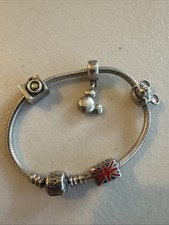Disney Pandora Bracelet With 4