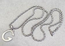 GUCCI G Logo SV925 Pendant Top