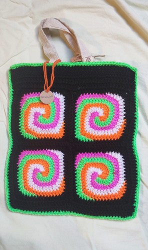 Borsa fatta mano uncinetto - fatta, a