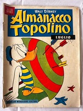 ALMANACCO TOPOLINO 7 LUGLIO 1957 ALBI D'ORO MONDADORI