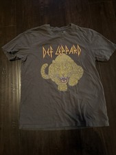 Abercrombie & Fitch T Shirt Mens Small Black Def Leppard  Tour Licensed