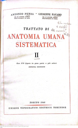 Trattato anatomia umana - trattato,