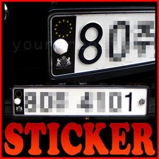 Euro Style LEXUS Sticker Black