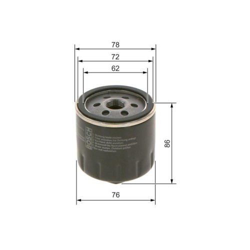 Filtro olio bosch 0451103318 - filtro,