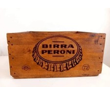 Cassetta Birra Peroni In Legno Pubblicitaria Vintage Anno 1972