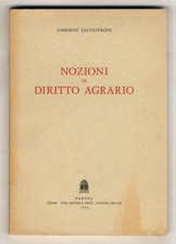 Nozioni di diritto agrario.