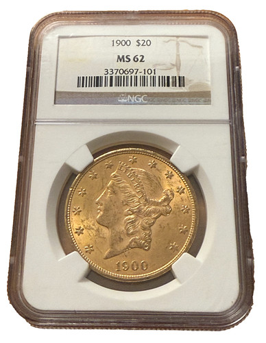 1900 oro 20 dollari - us, ngc