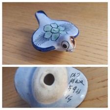 Vintage Uccello Uccellino Ceramica Messico Mex Numerata