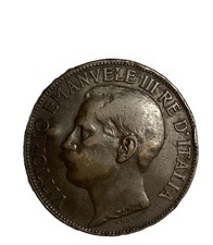 MONETA ANTICA 50º Anniversario Regno D’Italia VITTORIO EMANUELE III RE D'ITALIA