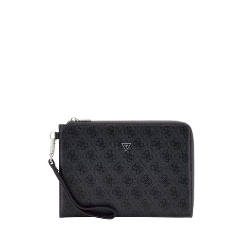 Guess borsa ecopelle uomo nero - guess,