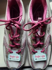 Skechers Shape Ups XF Accelerators Scarpe da Ginnastica Donna, Bianco Rosa, Taglia 9,5