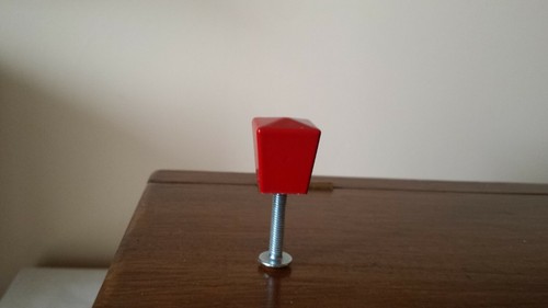 Pomolo pomello rosso vintage - rosso,