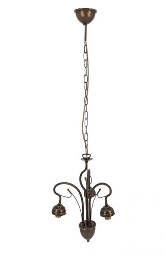Lampadario luci in ottone - lampadario,