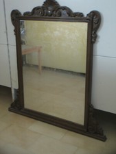 SPECCHIO CAMERA ( Cornice tinta noce - appoggio ) VINTAGE   "OCCASIONE" -URDE