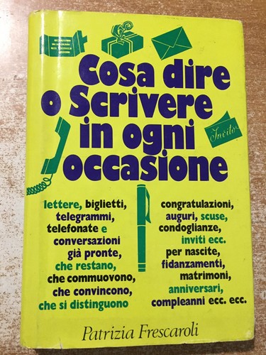 Cosa dire scrivere - in, ogni