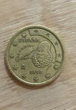 Moneta 50 Centesimi Espana 1999 Cervantes 