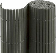 Arella Canniccio pvc plastica OVALE frangivista grigio scuro antracite o verde